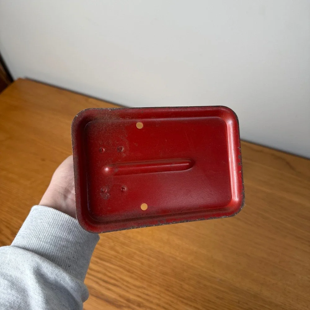 Vintage Red Metal‎ Bottle Capper Tool Manual Hand Crank Adjustable
